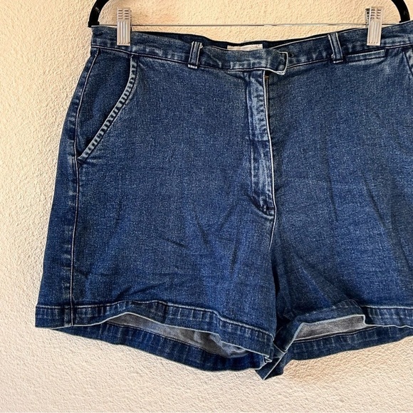 West Port Denim Women Shorts 14 High Waist Stretch Summer Vacation Beach - Picture 2 of 6